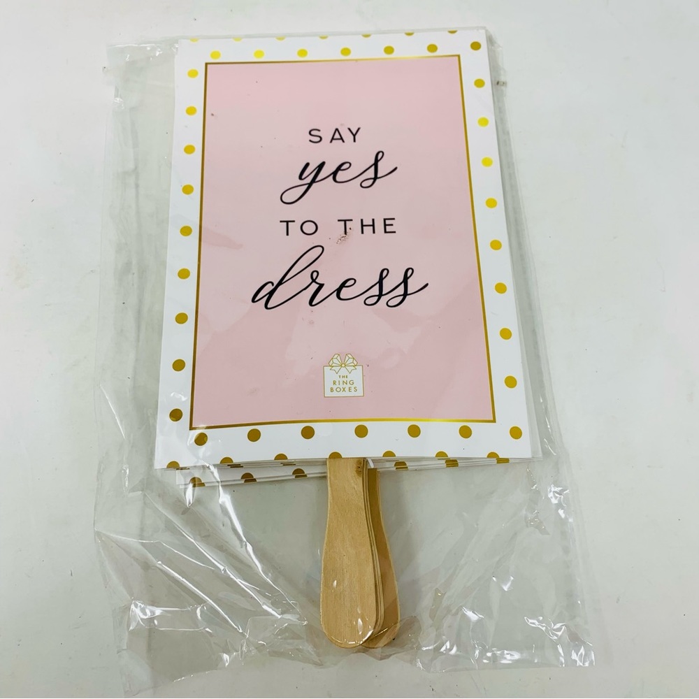 The Ring Boxes 'Say Yes To The Dress' 2 Sided Signs Set Of *